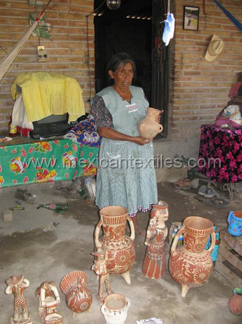oapan_nahuatl41.JPG - examples of the types of clay worked in the town.